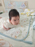 貝樂咿男寶寶開襠褲夏季短褲嬰兒開檔褲兒童褲子薄款男童女幼兒純棉外穿 耳機熊-7444+豎條-2527 純棉A類 100 【建議2-3歲】 曬單實拍圖