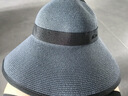 蕉下（beneunder）遮陽(yáng)帽子女草帽防曬帽太陽(yáng)帽便攜飄帶帽蛋卷GP745灰 曬單實(shí)拍圖