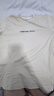 Calvin KleinJeans25春夏男女情侶休閑通勤ck字母印花純棉針織短袖T恤4R8022S UB1-太空黑 M 曬單實拍圖