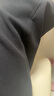秋水伊人設(shè)計(jì)感直筒休閑褲春季新款女寬松顯瘦百搭褲子 黑色 S 曬單實(shí)拍圖