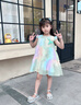 舟喜女童美人魚(yú)連衣裙夏裝2025炫彩洋氣網(wǎng)紗女孩寶寶公主裙子拼接海星 藍色美人魚(yú) 110 推薦身高99-109cm 曬單實(shí)拍圖