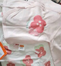貝瑞加（Babyprints）寶寶上衣2件裝純棉嬰兒半背衣A類新生兒護肚系帶和尚服 粉52 曬單實拍圖