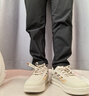森馬（Senma）男鞋夏季休閑百搭小白鞋子男士軟底輕便厚底增高板鞋男款鏤空透氣 米色 41 曬單實拍圖