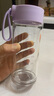 富光清然玻璃杯 高硼硅玻璃水杯子 女生便攜牛奶咖啡高顏值茶杯480ml 曬單實(shí)拍圖