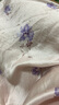 江南故事真絲睡衣女6A級100%桑蠶絲睡裙絲綢家居服可外穿娃娃衫送女友禮物 淺粉紫花 XL 【130-150斤】 曬單實(shí)拍圖