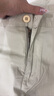 【美式輕奢】百搭透氣彈力休閑直筒褲美式卡其闊腿男款休閑褲子wy 杏色 29 (95-120斤) 曬單實(shí)拍圖