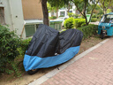 君車緣適配鈴木uy125車衣gsx250r車衣摩托車車罩防水踏板機(jī)車防雨防曬 黑藍(lán)XL加高 尾箱風(fēng)擋款 uy125 單個(gè) 曬單實(shí)拍圖