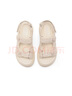 百麗（Belle）亮片休閑涼鞋女商場(chǎng)款厚底增高涼鞋B4A1DBL4 米色 37 (235mm) 曬單實(shí)拍圖