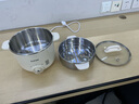 蘇泊爾（SUPOR）不銹鋼0涂層電煮鍋 電蒸鍋 多功能家用宿舍泡面小火鍋 2.5L帶蒸屜小燉鍋 蒸煮一體電熱鍋 2.5L 曬單實(shí)拍圖