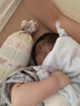 Kaloo玩具嬰兒可入口安撫巾寶寶安撫兔毛絨熊嬰幼兒禮盒裝送禮順豐發(fā)貨 全短絨可入口啃咬藍(lán)色豆結(jié)熊 曬單實(shí)拍圖