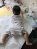 乖奇熊嬰兒衣服夏季薄款寶寶睡衣新生兒短袖連體衣純棉哈衣夏天裝爬爬服 曬單實(shí)拍圖