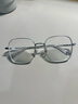依視路（ESSILOR） 鉆晶系列高清耐磨防藍(lán)光近視薄鏡片配度數(shù)眼鏡架男女鏡框 鈦+金屬-全框-4093SV-銀色 鏡框+依視路膜巖高清1.60現(xiàn)片 曬單實(shí)拍圖