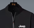 JEEP SPIRIT吉普短袖t恤男新款夏季兩三件套立領(lǐng)胖子休閑冰絲運(yùn)動(dòng)套裝褲子男 黑色（短袖+短褲+長褲） XL 曬單實(shí)拍圖