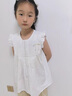 優(yōu)優(yōu)1點(diǎn)（Yoyo one）女童夏裝套裝2025新款兒童短袖短褲兩件套韓范洋氣中大童夏季童裝 9992白色18509卡其色【套裝】 140 曬單實(shí)拍圖