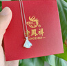 老鳳祥銀項(xiàng)鏈女生一貝輩子鎖骨鏈時(shí)尚高級(jí)感情人節(jié)生日禮物送女朋友老婆 【女神專屬】真愛(ài)一輩子項(xiàng)鏈 曬單實(shí)拍圖