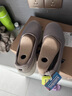斯凱奇（Skechers）女鞋秋季淺口一腳蹬健步休閑運動(dòng)鞋舒適輕便懶人健步鞋124508 灰褐色/TPE 36 曬單實(shí)拍圖