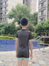 拓勝（TOSWIM）兒童泳衣男童2025新款連體短褲游泳衣中大童專(zhuān)業(yè)競技訓練 【海底幻影】專(zhuān)業(yè)兒童泳衣 150 曬單實(shí)拍圖