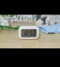 鬧鐘學生用靜音床頭簡約創(chuàng)意電子鐘兒童多功能小時鐘宿舍鬧鈴夜光 白色鬧鐘 【充插兩用款】 曬單實拍圖
