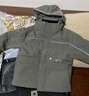 卡賓男裝 三防連帽羽絨服秋冬新款90鴨絨工裝外套潮流寬松H 果灰色38 2XL /185/54 曬單實拍圖
