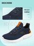 斯凱奇（Skechers）夏季男鞋新款輕便一腳蹬透氣網(wǎng)面休閑運(yùn)動(dòng)跑步鞋百搭慢跑鞋210281 海軍藍(lán)色/橘色/210281-NVOR 39.5 曬單實(shí)拍圖