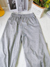貞喜氣春夏季休閑褲女 2025季新款寬松顯瘦直筒闊腿褲慵懶感褲子  淺灰色 常規款 M （建議96-110斤） 曬單實(shí)拍圖