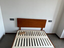 小半家具實(shí)木齊邊床中古風(fēng)家用臥室單人1.8黃楊木復(fù)古小野齊邊床1.5米 小野齊邊床1.5M【黃楊木】 曬單實(shí)拍圖