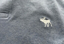 ABERCROMBIE & FITCH【經(jīng)典小麋鹿】男裝25夏季美式通勤POLO衫短袖T恤KI124-5182 藍灰色 M (180/100A) 曬單實拍圖