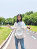 viney新款書(shū)包雙肩包女日系初中高中大學(xué)生背包百搭大容量電腦包高顏值 白色+可愛(ài)掛件 時(shí)尚通勤簡(jiǎn)約輕便戶(hù)外出游旅行包 曬單實(shí)拍圖
