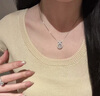 卡蒂羅（KADER）璀璨之心項鏈女925銀鎖骨鏈吊墜生日禮物送女友 曬單實拍圖