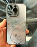 XP適用蘋果16promax手機殼鏡頭全包iphone16promax散熱卡通男女生款防摔商務高級感-石墨灰獨立新仔 曬單實拍圖