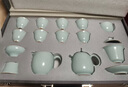 唐豐宋蘊李桂蓮汝窯茶具套裝高檔開(kāi)片可養汝瓷功夫茶壺茶杯禮盒裝 曬單實(shí)拍圖
