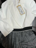 PORTS寶姿春夏新品女裝Two-in-one網(wǎng)紗拼接西服裙LM8D064MCP015 黑色 S (4) 曬單實(shí)拍圖