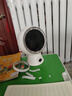 以邁桌面小風扇無葉電風扇制冷學生宿舍家用床頭靜音循環(huán)空調(diào)扇辦公室桌上可搖頭usb充電小型臺式扇 云霧白|100檔冰爽冷風|超Cold冰磁涼風 自動搖頭-靜音無聲-超長續(xù)航-LED智能數(shù)顯 曬單實拍圖