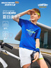 Skechers斯凱奇速干兒童夏季透氣短袖T恤舒適運動(dòng)上衣P225K085 曬單實(shí)拍圖