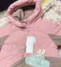 巴拉巴拉童裝寶寶羽絨服嬰兒外套冬季兒童上衣防水可愛萌男童女童 夢(mèng)幻粉60311-白鴨絨 90 cm 曬單實(shí)拍圖