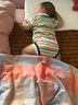 凡獵嬰兒衣服夏裝新生男寶寶連體衣滿(mǎn)月百天短袖哈衣爬服夏季薄款 白色 90cm 曬單實(shí)拍圖