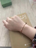 蔻詩哲 COASZE18K金手鐲女玫瑰彩金手環(huán)滿天星手飾520禮物送女友七夕情人節(jié)禮物 玫瑰彩金手鐲【小版】 曬單實拍圖