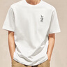 森馬（Semir）史努比系列短袖T恤男純棉半袖印花刺繡情侶裝秋季上衣寬松潮 本白10101 S 曬單實拍圖