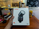 神牛（Godox） v1 閃光燈機頂外拍燈口袋燈便攜攝影高速TTL鋰電熱靴燈 圓燈頭v1閃光燈 適配索尼 曬單實拍圖