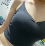 伴夕吊帶背心女可外穿洋氣吊帶帶胸墊無袖上衣純欲風辣妹性感打底背心 岔色吊帶水泥灰【帶胸墊】 曬單實拍圖
