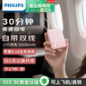 飛利浦【國標(biāo)3C認(rèn)證可上飛機】自帶雙線充電寶超級快充20000毫安大容量小巧便攜移動電源適用蘋果16 華為 曬單實拍圖