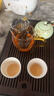 綠昌明玻璃公道杯帶茶漏三件套大號茶濾分茶器加厚耐熱玻璃茶濾茶具套裝 茶濾 + 金色手柄公道杯350ml 曬單實拍圖
