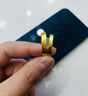 御友記吾家有囍足金包銀喜字對戒中式浪漫古法雙喜戒指一對三金假婚戒指 女款一個 約3克 包金0.5克 活口可調節(jié) 曬單實拍圖