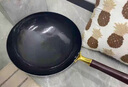 易卡狄日本品牌章丘手工鐵鍋炒鍋不粘鍋老式手工鍛打無(wú)涂層炒菜鍋家用 【宗師級(jí)】黑鍋（已開(kāi)鍋） 36cm 曬單實(shí)拍圖