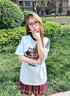 京多夢(mèng)美式復(fù)古短袖t恤女2025新款夏季寬松顯瘦體恤時(shí)尚百搭爆款上衣 白灰色 M 白灰色(80-100斤) 曬單實(shí)拍圖