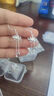 霧添花S99足銀蓮蓬耳釘女生輕奢小眾蓮花設計感流蘇秋冬耳飾品 足銀蓮花耳鉤一對  LW 足銀 曬單實(shí)拍圖