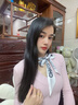 束芬女生項(xiàng)鏈輕奢小眾設(shè)計(jì)百搭頸鏈2025新款仿珍珠小絲巾項(xiàng)鏈韓系飾品 腰果字母絲巾項(xiàng)鏈 曬單實(shí)拍圖