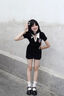 ZCVRR高跟瑪麗珍鞋女2025夏季新款百搭增高小個(gè)子單鞋厚底日系jk小皮鞋 黑色 37 (235mm) 曬單實(shí)拍圖