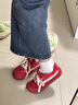 回力君紅色蘋(píng)果鞋女2025新款復(fù)古運(yùn)動(dòng)夏季透氣休閑薄底薄款芭蕾德訓(xùn)鞋 蘋(píng)果紅 35 曬單實(shí)拍圖