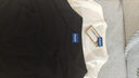 雨果博斯（HUGO BOSS）男士logo標(biāo)識棉質(zhì)圓領(lǐng)短袖T恤 2件裝 黑/白 50522383 960 XL 曬單實拍圖